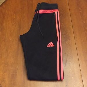 Women’s Adidas Soccer Pants Black/Coral Size XS